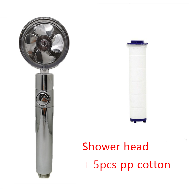 Shower Head with Hard Water Filter High Pressure Propeller Fan and Pause Button Kdf 55 - Image 39