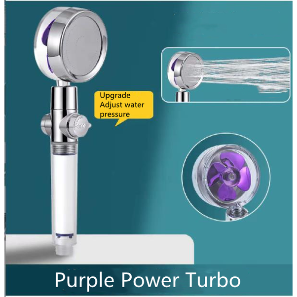 Shower Head with Hard Water Filter High Pressure Propeller Fan and Pause Button Kdf 55 - Image 42