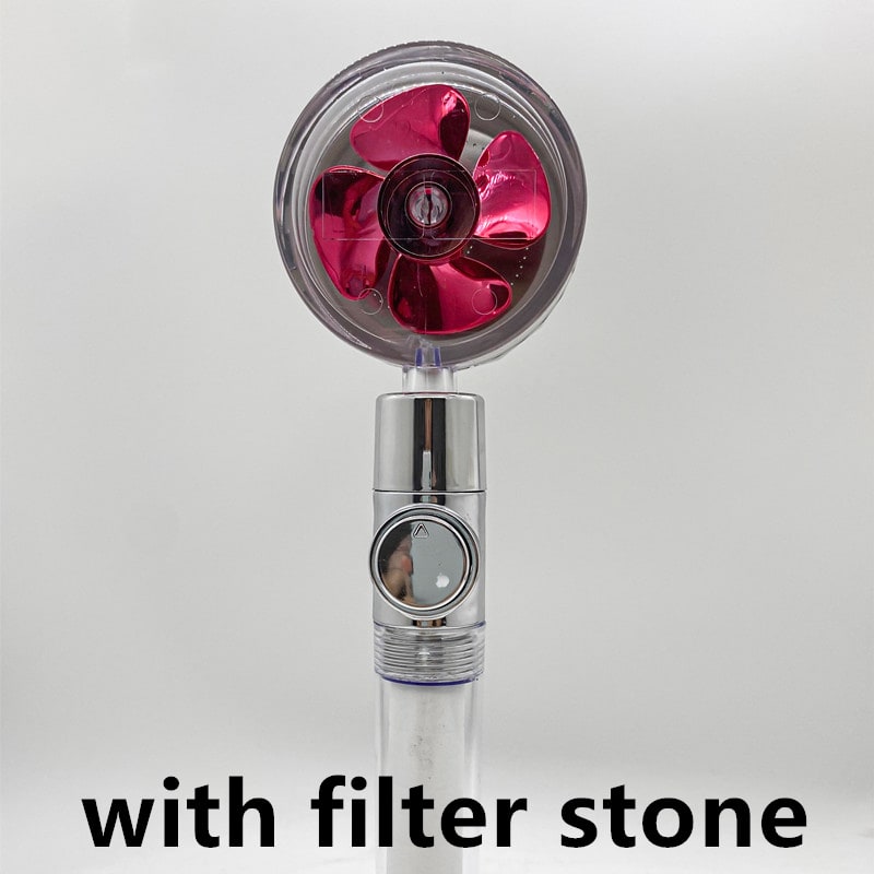 Shower Head with Hard Water Filter High Pressure Propeller Fan and Pause Button Kdf 55 - Image 43