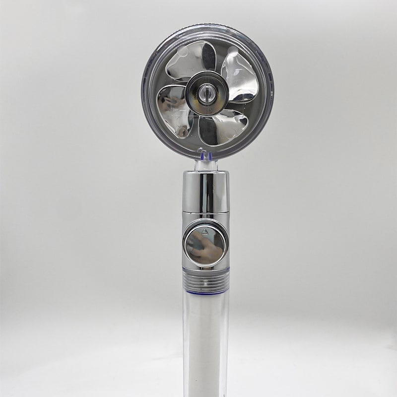 Shower Head with Hard Water Filter High Pressure Propeller Fan and Pause Button Kdf 55 - Image 48