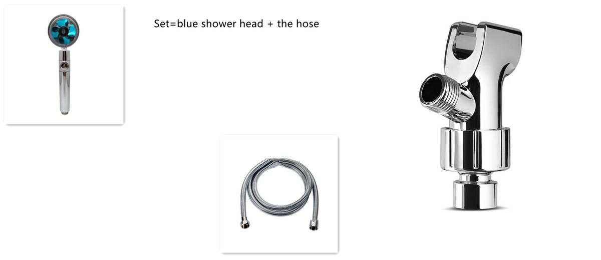 Shower Head with Hard Water Filter High Pressure Propeller Fan and Pause Button Kdf 55 - Image 53