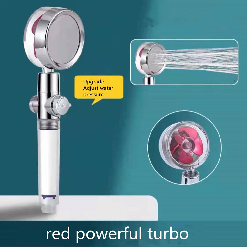 Shower Head with Hard Water Filter High Pressure Propeller Fan and Pause Button Kdf 55 - Image 6