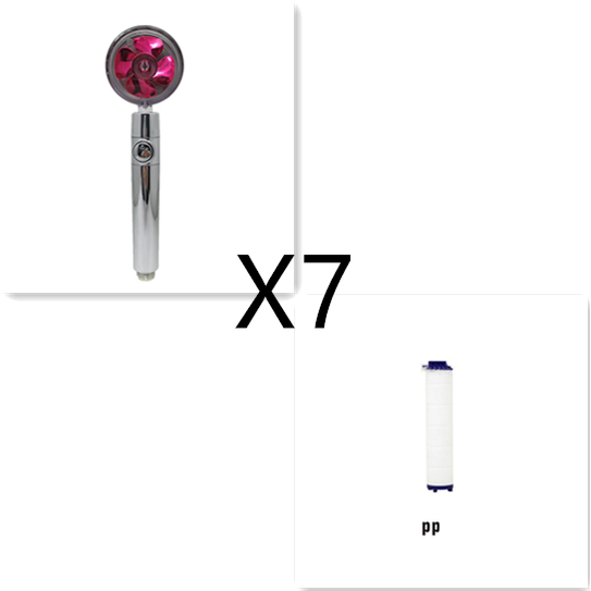 Shower Head with Hard Water Filter High Pressure Propeller Fan and Pause Button Kdf 55 - Image 60