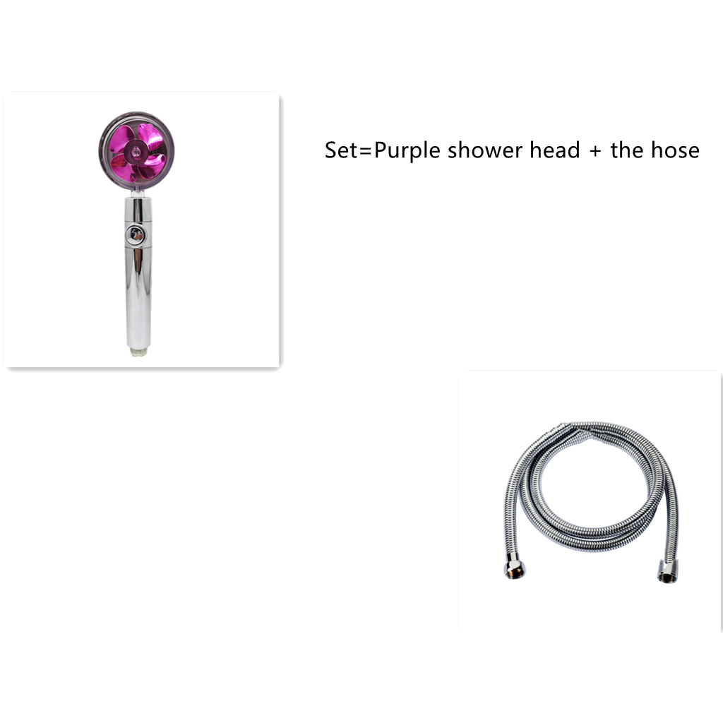 Shower Head with Hard Water Filter High Pressure Propeller Fan and Pause Button Kdf 55 - Image 63