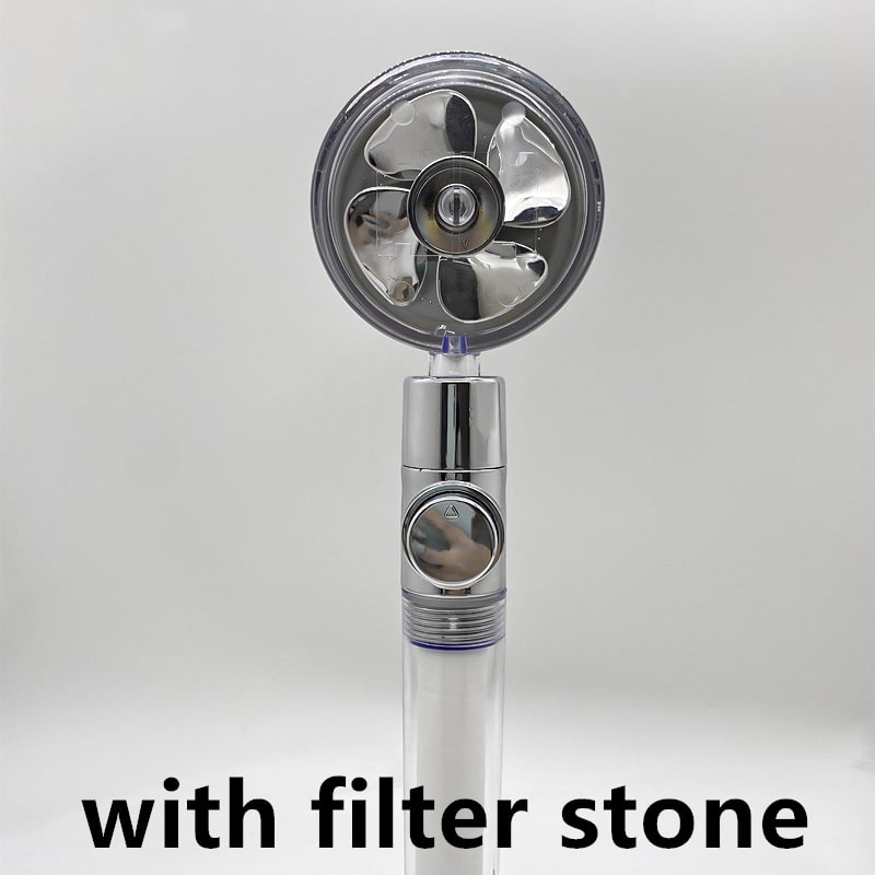 Shower Head with Hard Water Filter High Pressure Propeller Fan and Pause Button Kdf 55 - Image 68