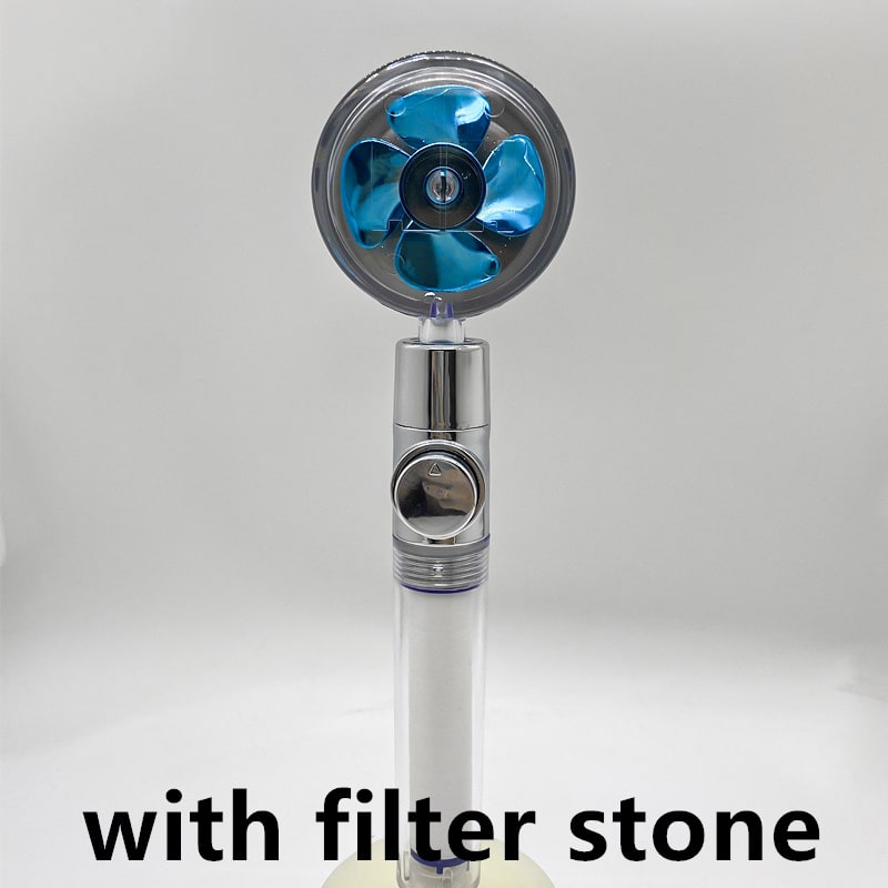 Shower Head with Hard Water Filter High Pressure Propeller Fan and Pause Button Kdf 55 - Image 70