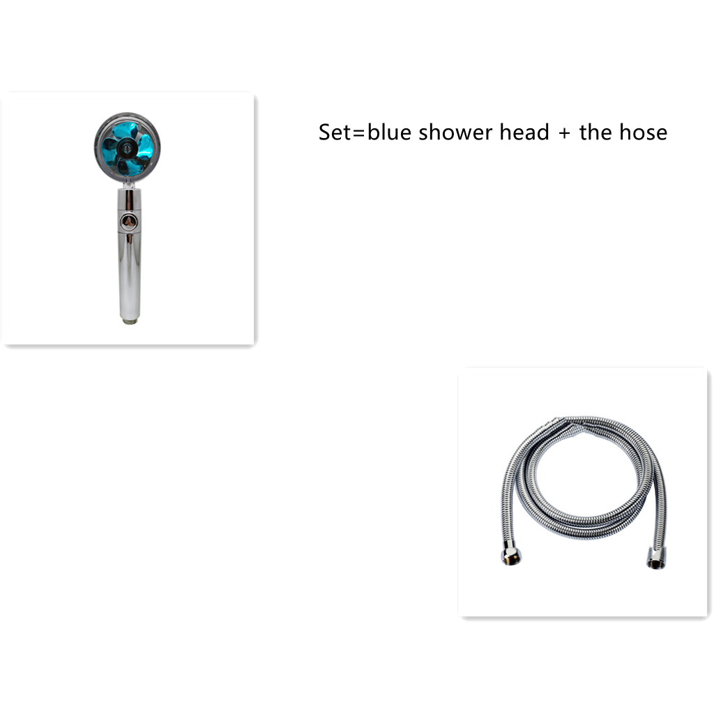 Shower Head with Hard Water Filter High Pressure Propeller Fan and Pause Button Kdf 55 - Image 73