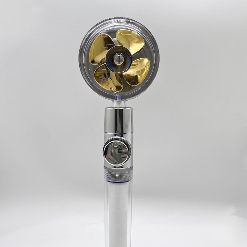 Shower Head with Hard Water Filter High Pressure Propeller Fan and Pause Button Kdf 55 - Image 74