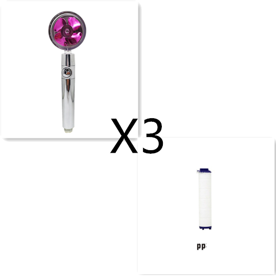 Shower Head with Hard Water Filter High Pressure Propeller Fan and Pause Button Kdf 55 - Image 78