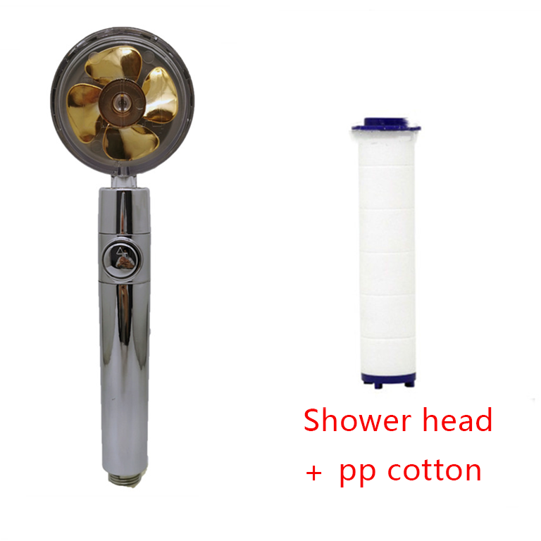 Shower Head with Hard Water Filter High Pressure Propeller Fan and Pause Button Kdf 55 - Image 82