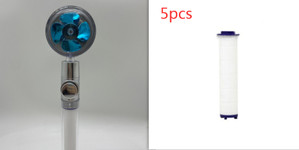 Shower Head with Hard Water Filter High Pressure Propeller Fan and Pause Button Kdf 55 - Image 83