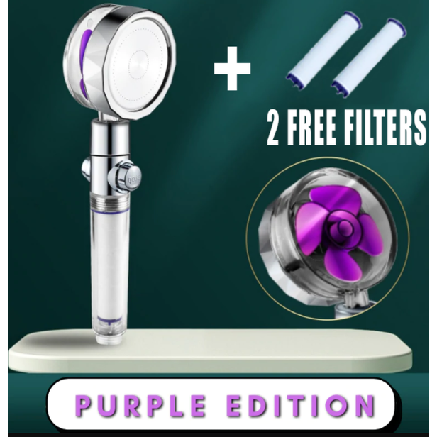 Shower Head with Hard Water Filter High Pressure Propeller Fan and Pause Button Kdf 55 - Image 86