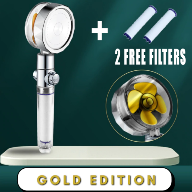 Shower Head with Hard Water Filter High Pressure Propeller Fan and Pause Button Kdf 55 - Image 87