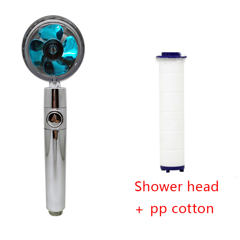Shower Head with Hard Water Filter High Pressure Propeller Fan and Pause Button Kdf 55 - Image 96