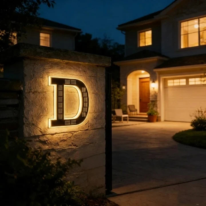 Solar House Numbers with LED Backlit Automatic Dusk Lighting and Powered Address Sign - Image 18