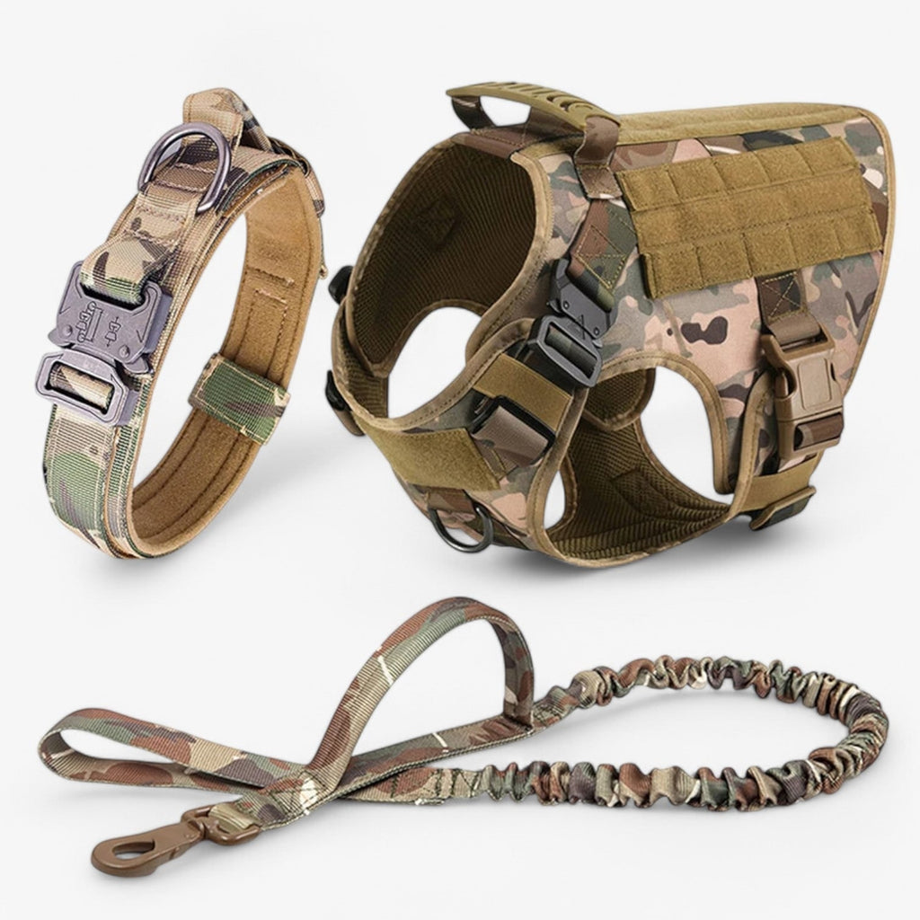 Tactical Dog Harness Vest with Control Handle and Front Clip for Training - Image 12