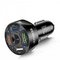 USB Car Charger Adapter with Four Ports and Fast Charge for Mobile Phones Usbc - Image 4
