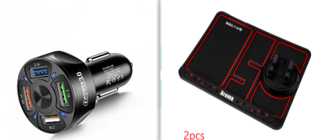 USB Car Charger Adapter with Four Ports and Fast Charge for Mobile Phones Usbc - Image 5