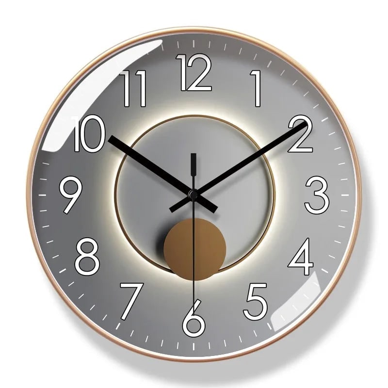 Wall Clock with Silent Mechanism and Illuminated Minimalist Design - Image 6