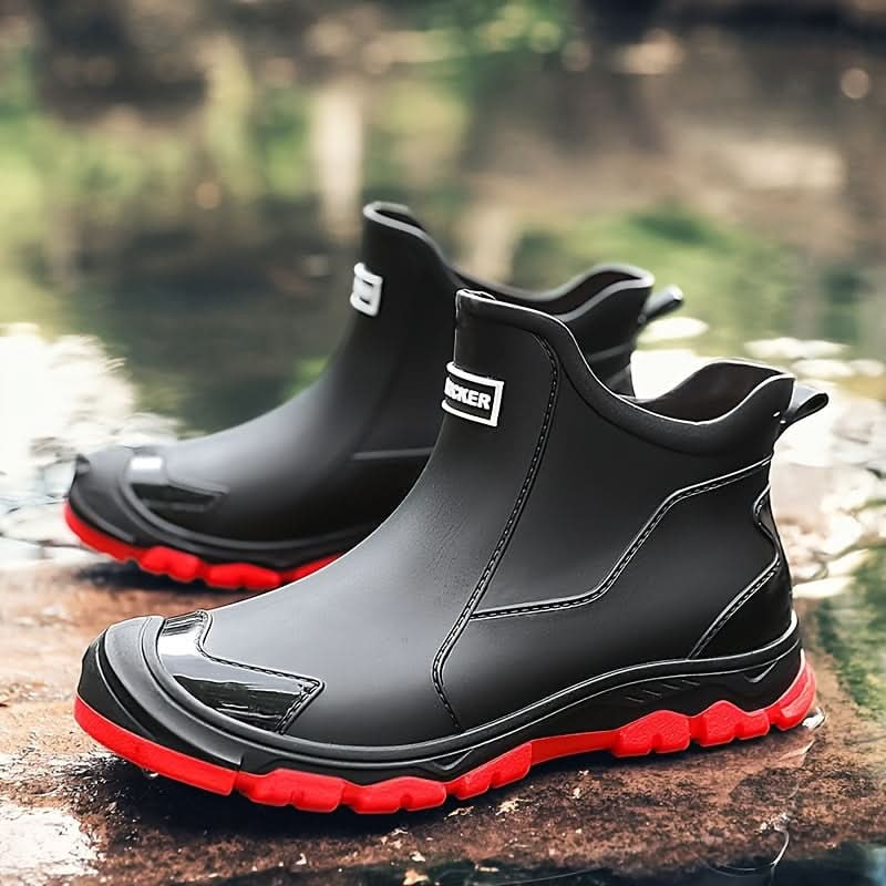 Waterproof Rain Boots with Slip-Resistant Tread and Work-Ready Grip - Image 1