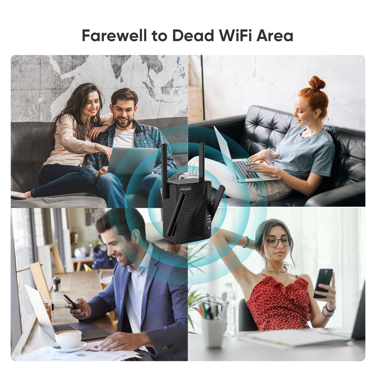WIFI Extender with Four Antennas Wireless Internet and Booster for Home Coverage Rv - Image 15