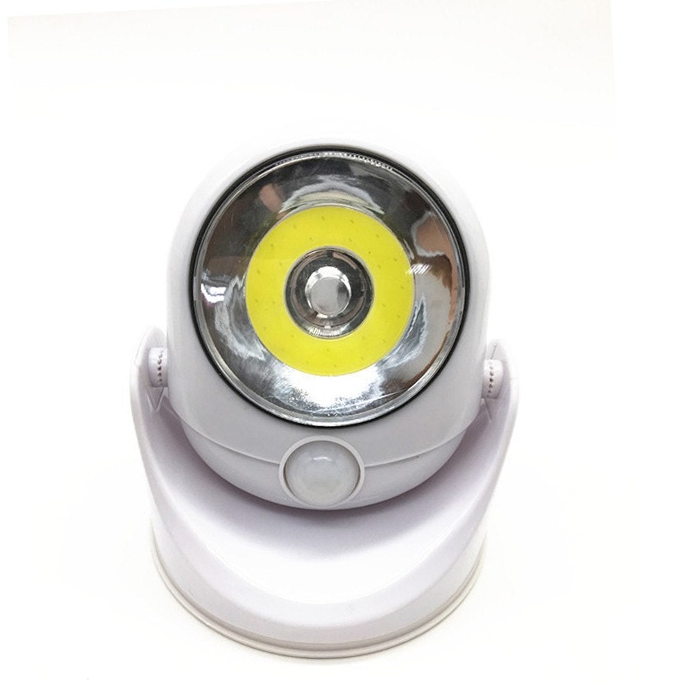 Wireless Outdoor Motion Sensor Light with Adjustable Pivoting Head and Battery Power - Image 3