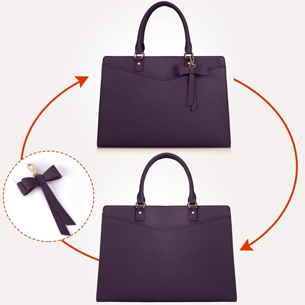 Women's Laptop Tote Bag with Shoulder Strap and Multiple Compartments - Image 34